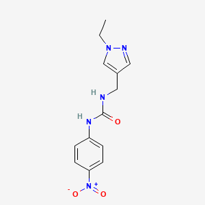 N-[(1-ethyl-1H-pyrazol-4-yl)methyl]-N'-(4-nitrophenyl)urea