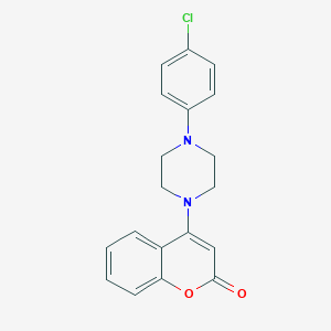 molecular formula C19H17ClN2O2 B427671 4-[4-(4-chlorophenyl)-1-piperazinyl]-2H-chromen-2-one 