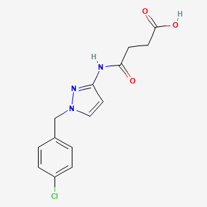 4-{[1-(4-chlorobenzyl)-1H-pyrazol-3-yl]amino}-4-oxobutanoic acid