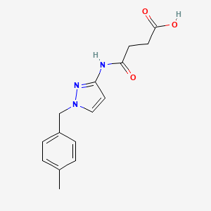 4-{[1-(4-methylbenzyl)-1H-pyrazol-3-yl]amino}-4-oxobutanoic acid