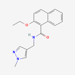 2-ethoxy-N-[(1-methyl-1H-pyrazol-4-yl)methyl]-1-naphthamide