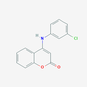 molecular formula C15H10ClNO2 B427677 4-(3-chloroanilino)-2H-chromen-2-one 