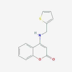 molecular formula C14H11NO2S B427678 4-[(2-thienylmethyl)amino]-2H-chromen-2-one 