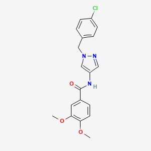 N-[1-(4-chlorobenzyl)-1H-pyrazol-4-yl]-3,4-dimethoxybenzamide