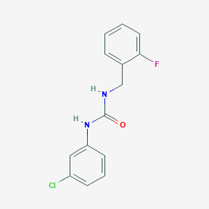 N-(3-chlorophenyl)-N'-(2-fluorobenzyl)urea