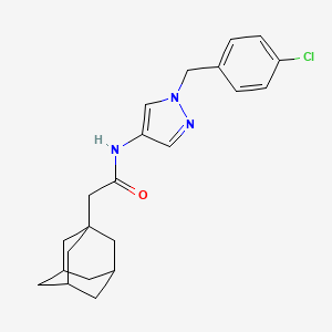 2-(1-adamantyl)-N-[1-(4-chlorobenzyl)-1H-pyrazol-4-yl]acetamide