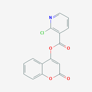 molecular formula C15H8ClNO4 B427682 2-oxo-2H-chromen-4-yl 2-chloronicotinate 