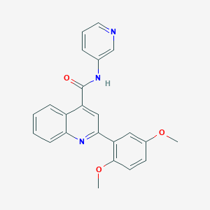 2-(2,5-dimethoxyphenyl)-N-3-pyridinyl-4-quinolinecarboxamide