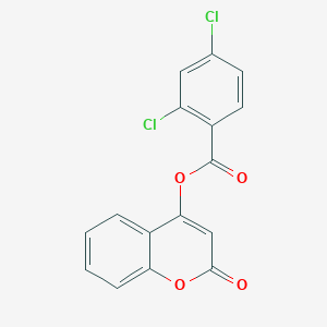 molecular formula C16H8Cl2O4 B427685 2-oxo-2H-chromen-4-yl 2,4-dichlorobenzoate 
