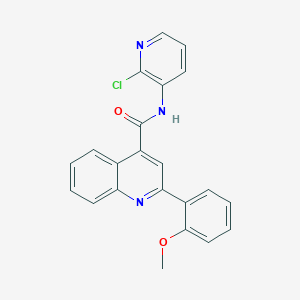 molecular formula C22H16ClN3O2 B4276857 N-(2-chloropyridin-3-yl)-2-(2-methoxyphenyl)quinoline-4-carboxamide 