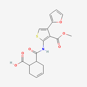 6-({[4-(2-furyl)-3-(methoxycarbonyl)-2-thienyl]amino}carbonyl)-3-cyclohexene-1-carboxylic acid