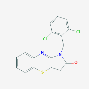 molecular formula C17H12Cl2N2OS B427686 1-(2,6-dichlorobenzyl)-3,3a-dihydropyrrolo[3,2-b][1,4]benzothiazin-2(1H)-one 