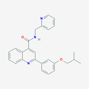 2-[3-(2-METHYLPROPOXY)PHENYL]-N-[(PYRIDIN-2-YL)METHYL]QUINOLINE-4-CARBOXAMIDE