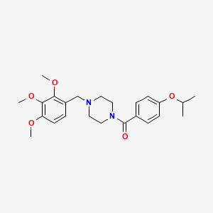 molecular formula C24H32N2O5 B4276878 (4-ISOPROPOXYPHENYL)[4-(2,3,4-TRIMETHOXYBENZYL)PIPERAZINO]METHANONE 