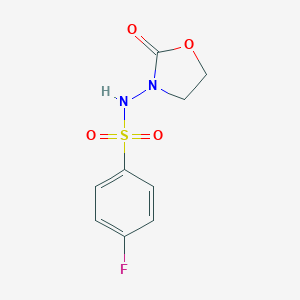 4-fluoro-N-(2-oxo-1,3-oxazolidin-3-yl)benzenesulfonamide