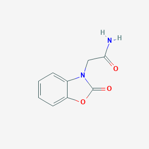molecular formula C9H8N2O3 B427694 2-(2-Oxo-1,3-benzoxazol-3-yl)acetamide CAS No. 13610-65-6