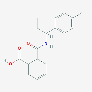 6-{[1-(4-Methylphenyl)propyl]carbamoyl}cyclohex-3-ene-1-carboxylic acid