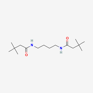 molecular formula C16H32N2O2 B4276981 N,N'-1,4-butanediylbis(3,3-dimethylbutanamide) 