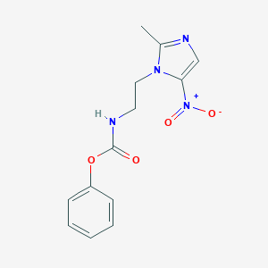 phenyl 2-{5-nitro-2-methyl-1H-imidazol-1-yl}ethylcarbamate