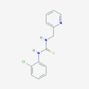 molecular formula C13H12ClN3S B427701 1-(2-Chlorophenyl)-3-(pyridin-2-ylmethyl)thiourea 