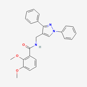 N-[(1,3-diphenyl-1H-pyrazol-4-yl)methyl]-2,3-dimethoxybenzamide