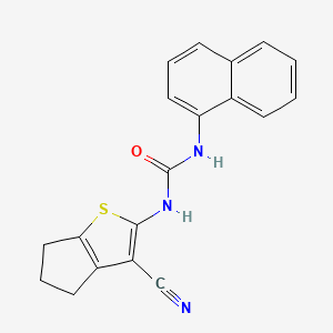 molecular formula C19H15N3OS B4277029 N-(3-cyano-5,6-dihydro-4H-cyclopenta[b]thien-2-yl)-N'-1-naphthylurea 