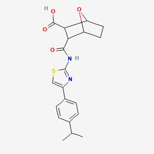 3-({[4-(4-isopropylphenyl)-1,3-thiazol-2-yl]amino}carbonyl)-7-oxabicyclo[2.2.1]heptane-2-carboxylic acid