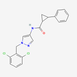 N-[1-(2,6-dichlorobenzyl)-1H-pyrazol-4-yl]-2-phenylcyclopropanecarboxamide