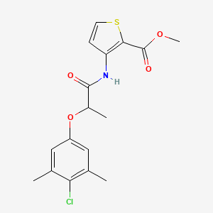 Methyl 3-{[2-(4-chloro-3,5-dimethylphenoxy)propanoyl]amino}thiophene-2-carboxylate