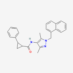 N-[3,5-dimethyl-1-(1-naphthylmethyl)-1H-pyrazol-4-yl]-2-phenylcyclopropanecarboxamide