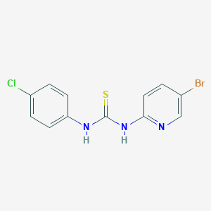 molecular formula C12H9BrClN3S B427707 N-(5-bromo-2-pyridinyl)-N'-(4-chlorophenyl)thiourea 