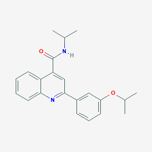 N-(propan-2-yl)-2-[3-(propan-2-yloxy)phenyl]quinoline-4-carboxamide