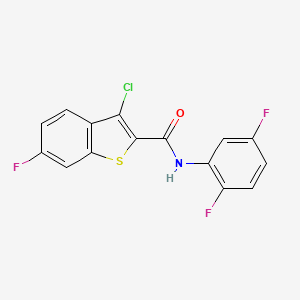 3-chloro-N-(2,5-difluorophenyl)-6-fluoro-1-benzothiophene-2-carboxamide