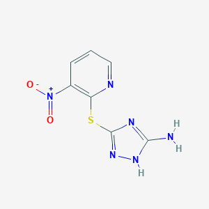 2-[(5-amino-4H-1,2,4-triazol-3-yl)sulfanyl]-3-nitropyridine