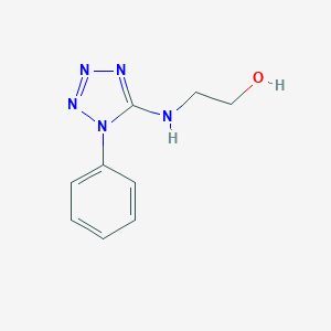 molecular formula C9H11N5O B427715 2-[(1-phenyl-1H-tetraazol-5-yl)amino]ethanol 