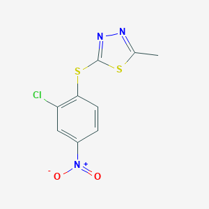 2-(2-Chloro-4-nitrophenyl)sulfanyl-5-methyl-1,3,4-thiadiazole