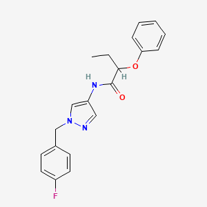N-[1-(4-fluorobenzyl)-1H-pyrazol-4-yl]-2-phenoxybutanamide