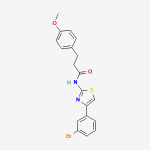 N-[4-(3-bromophenyl)-1,3-thiazol-2-yl]-3-(4-methoxyphenyl)propanamide