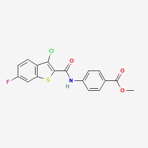 methyl 4-{[(3-chloro-6-fluoro-1-benzothien-2-yl)carbonyl]amino}benzoate