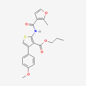 propyl 4-(4-methoxyphenyl)-2-[(2-methyl-3-furoyl)amino]-3-thiophenecarboxylate