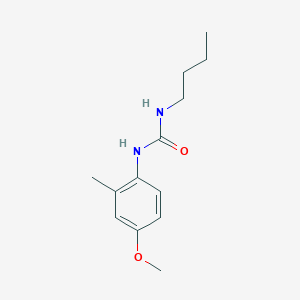 molecular formula C13H20N2O2 B4277258 N-butyl-N'-(4-methoxy-2-methylphenyl)urea 