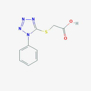 molecular formula C9H8N4O2S B427728 [(1-phenyl-1H-tetrazol-5-yl)thio]acetic acid CAS No. 46505-33-3