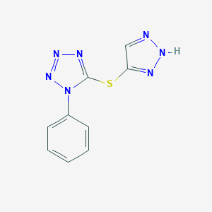 1-phenyl-5-(1H-1,2,3-triazol-5-ylsulfanyl)-1H-tetraazole
