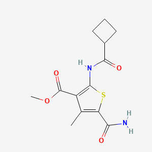 methyl 5-(aminocarbonyl)-2-[(cyclobutylcarbonyl)amino]-4-methyl-3-thiophenecarboxylate