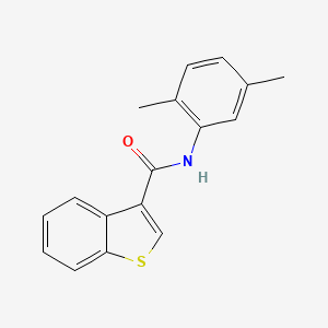 molecular formula C17H15NOS B4277313 N-(2,5-dimethylphenyl)-1-benzothiophene-3-carboxamide 