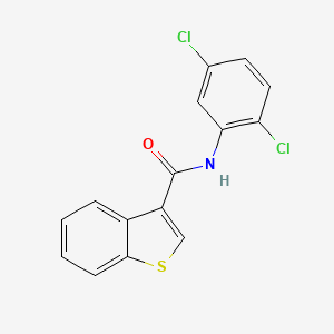 molecular formula C15H9Cl2NOS B4277324 N-(2,5-dichlorophenyl)-1-benzothiophene-3-carboxamide 