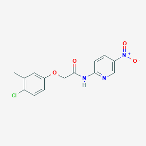 molecular formula C14H12ClN3O4 B4277327 2-(4-chloro-3-methylphenoxy)-N-(5-nitro-2-pyridinyl)acetamide 