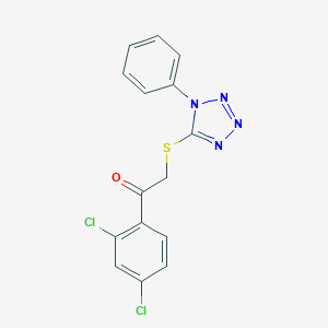 1-(2,4-dichlorophenyl)-2-[(1-phenyl-1H-tetraazol-5-yl)sulfanyl]ethanone