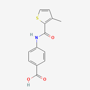 molecular formula C13H11NO3S B4277429 4-{[(3-methyl-2-thienyl)carbonyl]amino}benzoic acid CAS No. 219708-09-5
