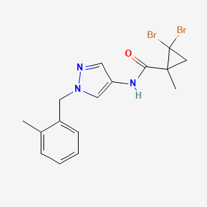 2,2-dibromo-1-methyl-N-[1-(2-methylbenzyl)-1H-pyrazol-4-yl]cyclopropanecarboxamide